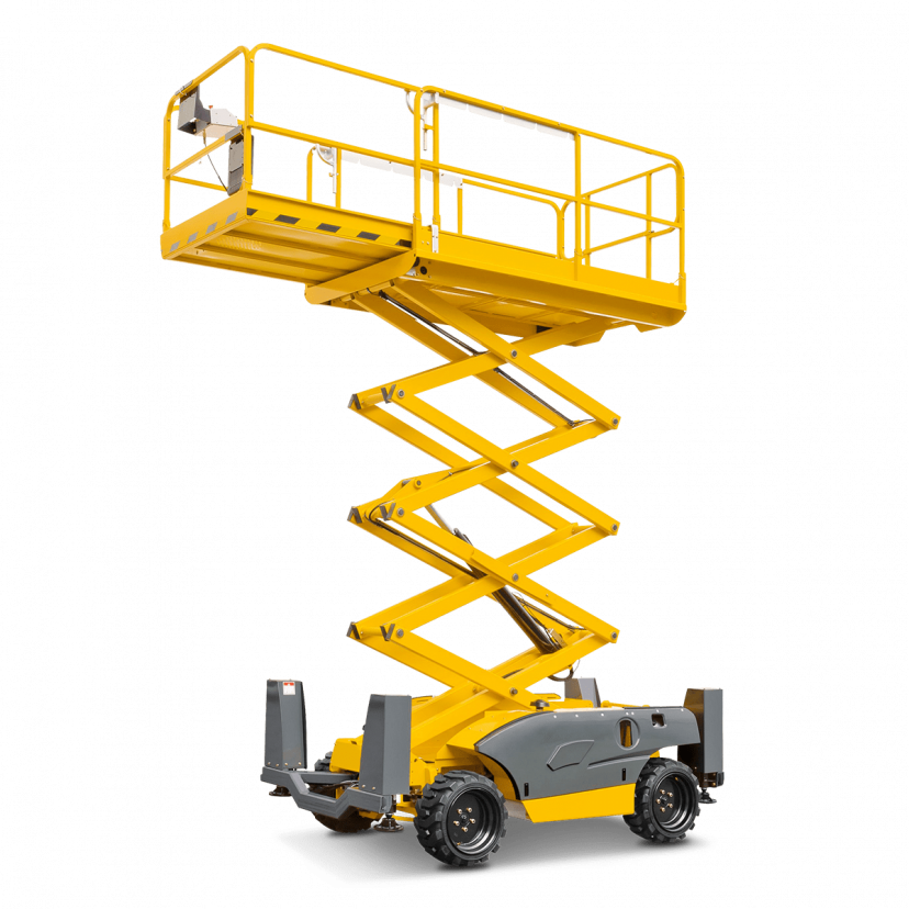 Plataforma elevatória tesoura diesel – 12 m