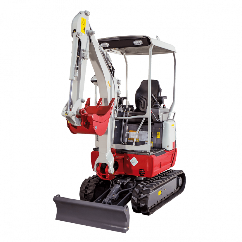 Mini-escavadora lagartas canópia – 1,5 t