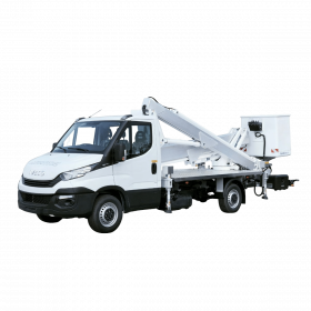 Plataforma elevatória sobre veículo diesel – 25 m