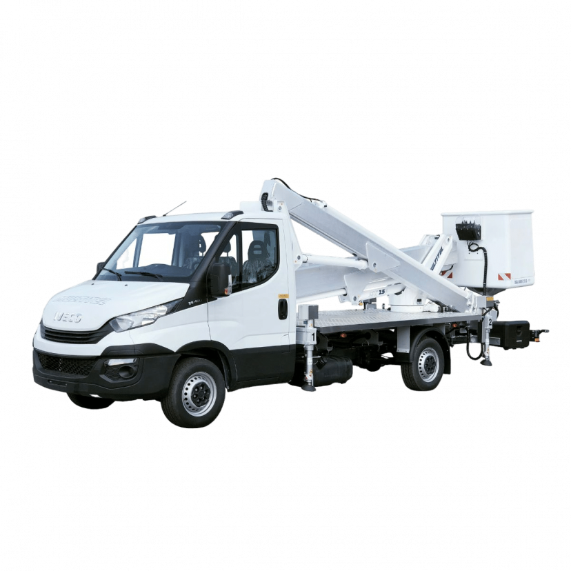 Plataforma elevatória sobre veículo diesel – 25 m