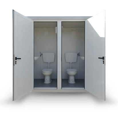 Módulo cabine com WC duplo – 2 m