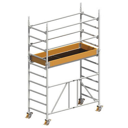 Andaime em alumínio desdobrável estreito – 1,8 × 0,7 – até 4 m